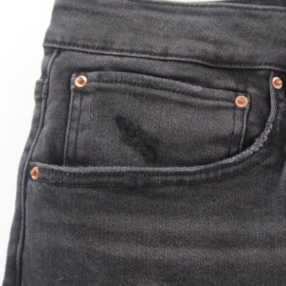 Terra & Sky Women's Plus High Rise Crop Washed out Black/Gray Jeans Size 26W NWT - Picture 7 of 11